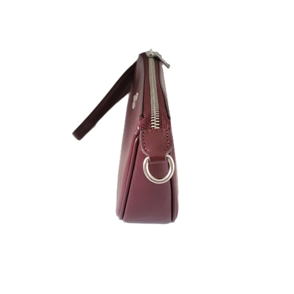 Coach CCK95 Boxed Nolita 19 Small Handbag Wristlet Bag Charm Set Dark Wine - Picture 6 of 10